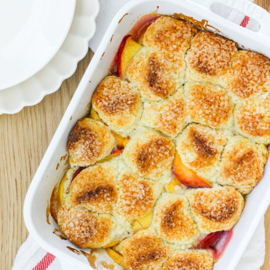 Small Batch Peach Cobbler