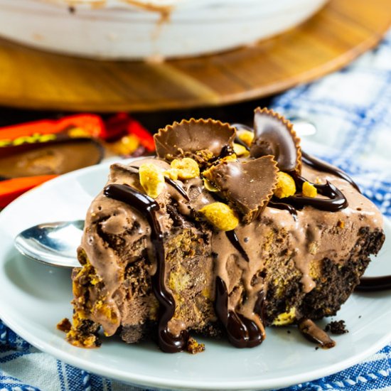 Chocolate PB Ice Cream Pie