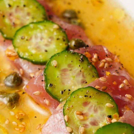 Tuna Crudo with Citrus Caper