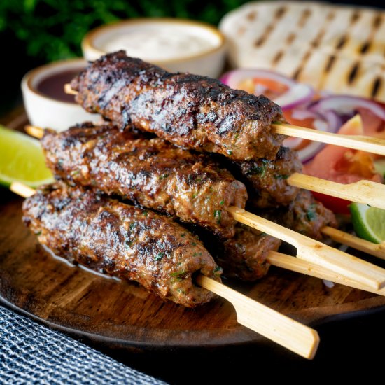 Beef Kofta Kebabs with Zaatar