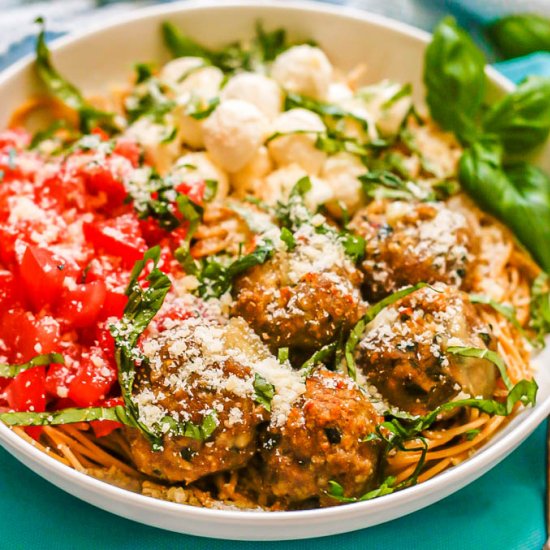 Caprese Meatballs