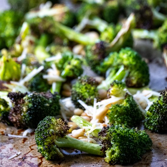 Lemon Parmesan Roasted Broccoli