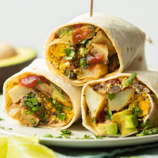 Vegan Breakfast Burritos