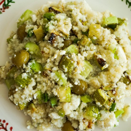 Couscous Salad with zucchini & feta