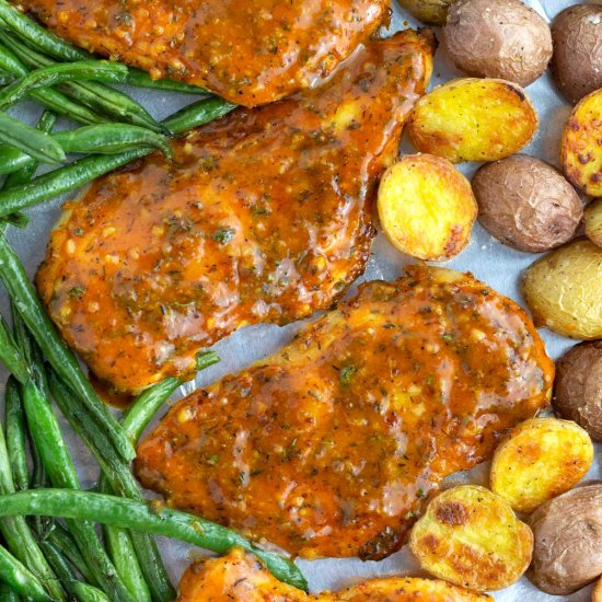 Honey Mustard Sheet Pan Dinner