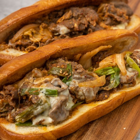 Korean BBQ Philly Cheesesteak