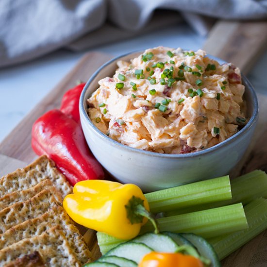 Goat + Gouda Pimento Cheese Spread