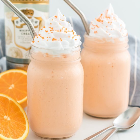 Boozy Orange Creamsicle Milkshake