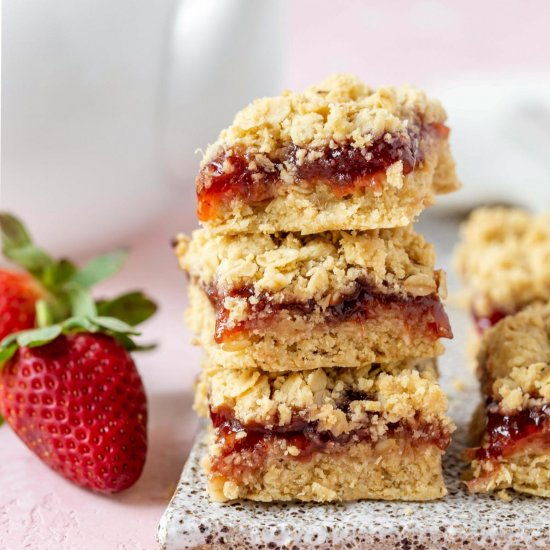 Strawberry Crumble Bars