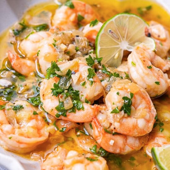 Garlic White Wine Shrimp