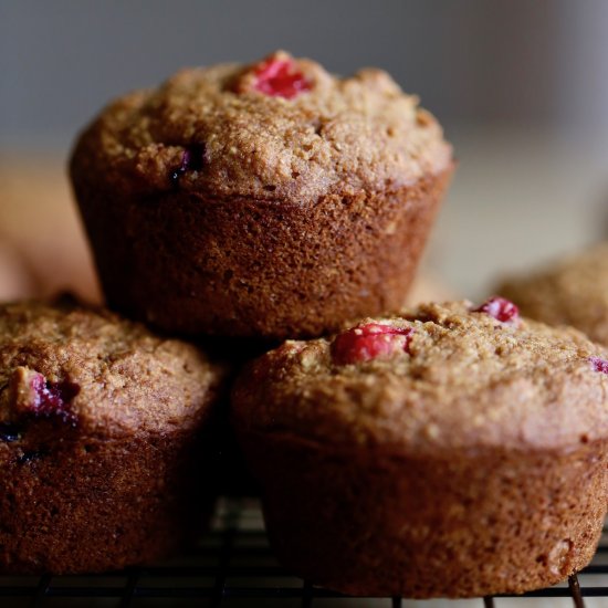 Vegan Cranberry Orange Muffins