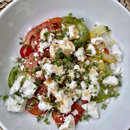 Tomato Carpaccio, Feta and Balsamic