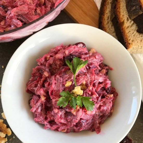 Red Beet Salad with Craisins