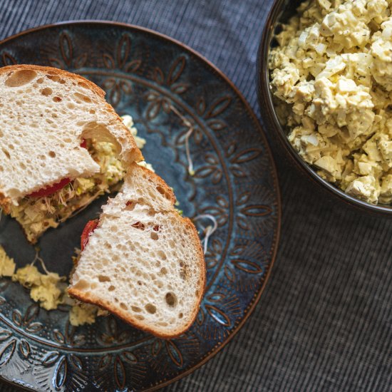 The BEST Vegan “Egg” Salad