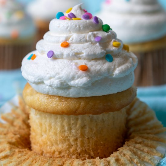 Gluten Free Vanilla Cupcakes