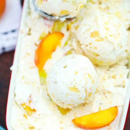 Peaches and Cream Ice Cream