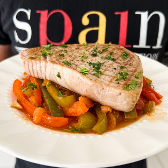 Basque-Style Tuna with Vegetables