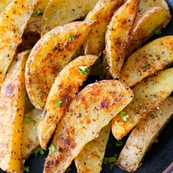 Garlic Parmesan Potato Wedges