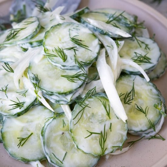 Creamy Cucumber Salad