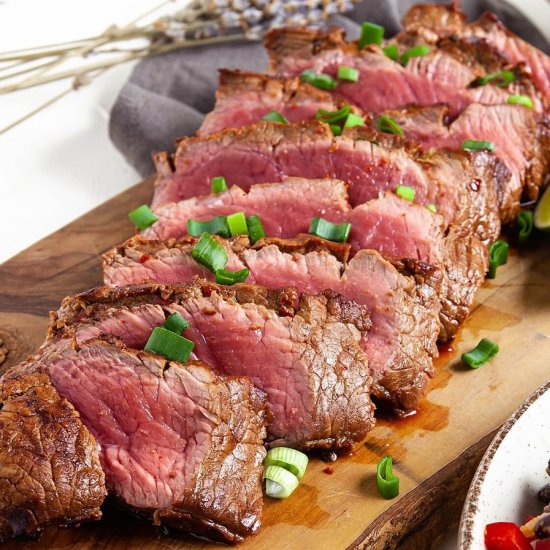 Marinated Flat Iron Steak