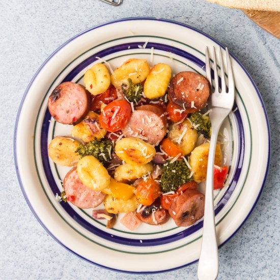 Gnocchi, Sausage and Vegetables