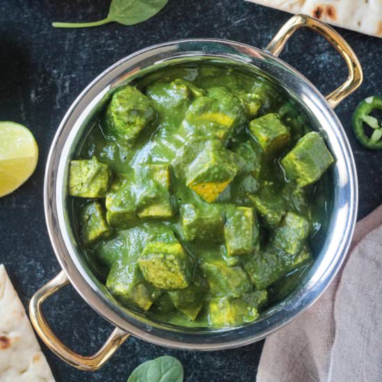 Vegan Palak Tofu