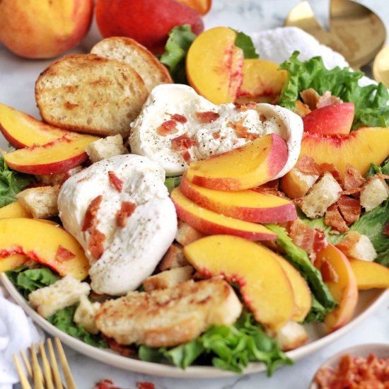 Peach Burrata Salad