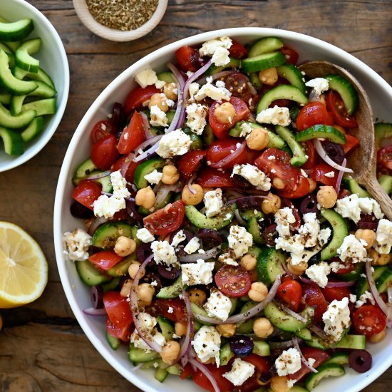 Greek Cucumber Tomato Salad