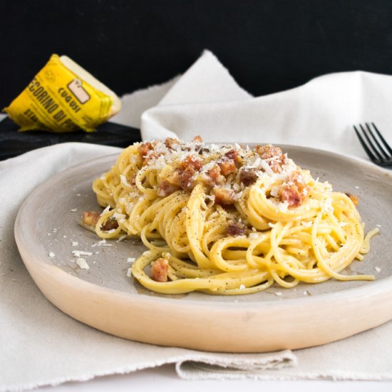 Perfect traditional carbonara