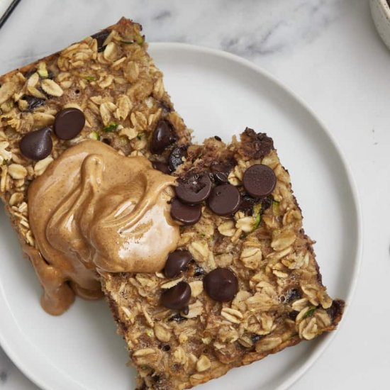 Zucchini Protein Baked Oats