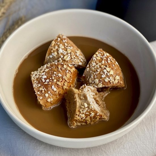 Warm Barley Coffee and Soaked Bread