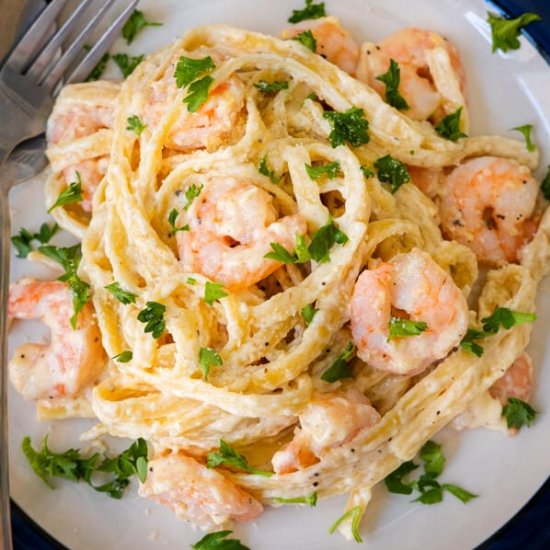 Shrimp Fettuccine Alfredo