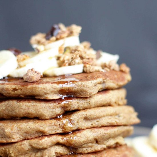 Vegan Gluten Free Banana Pancakes