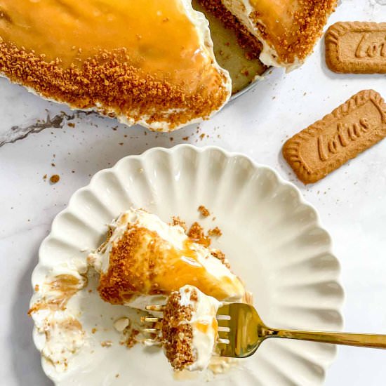 Dulce de Leche Biscoff Cheesecake