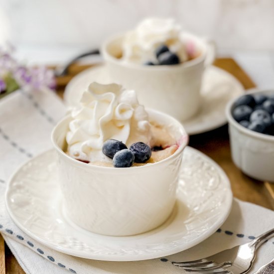 2 Minute Blueberry Mug Cake