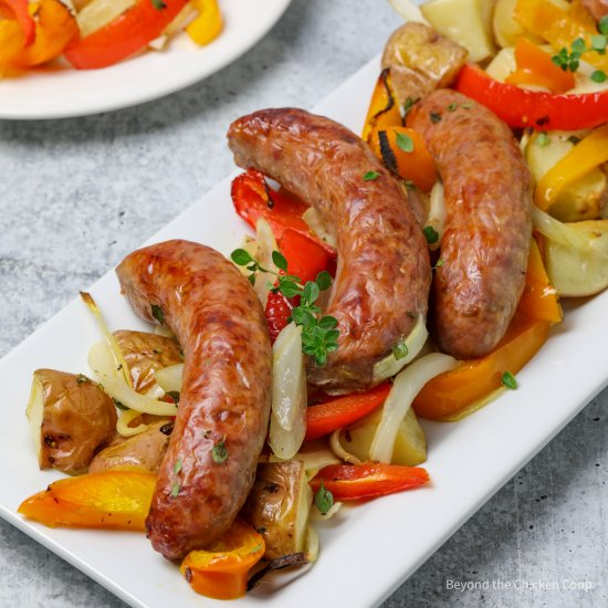 Italian Sausage, Peppres and Onions