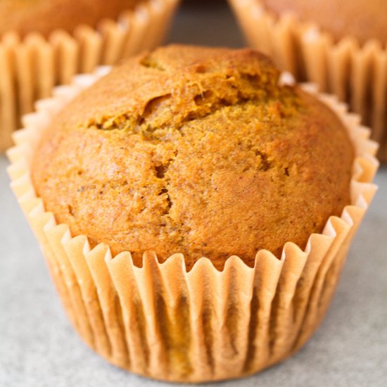 Easy Pumpkin Banana Muffins