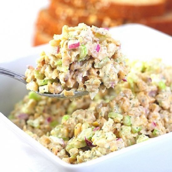 mashed chickpea salad