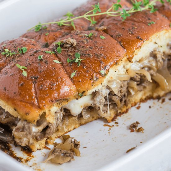 Philly Cheesesteak Sliders Recipe