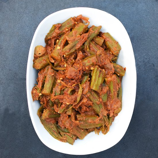 Bhindi Masala with Yogurt