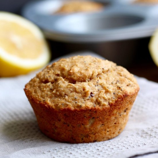 Vegan Lemon Poppy Seed Muffins