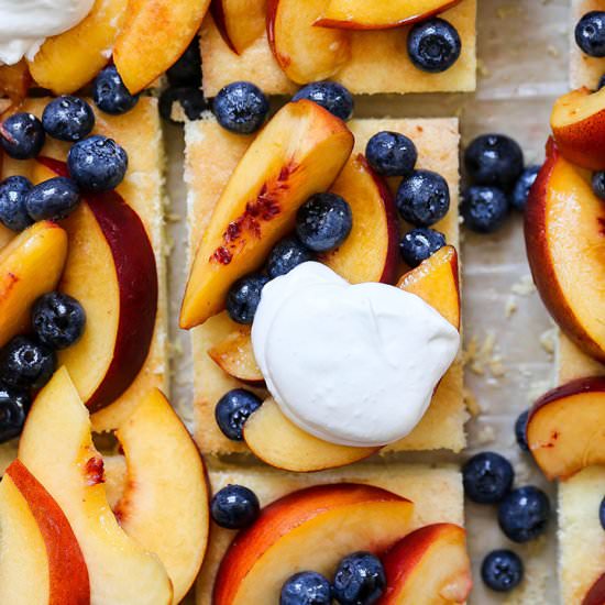 Peach-Blueberry Sheet Cake