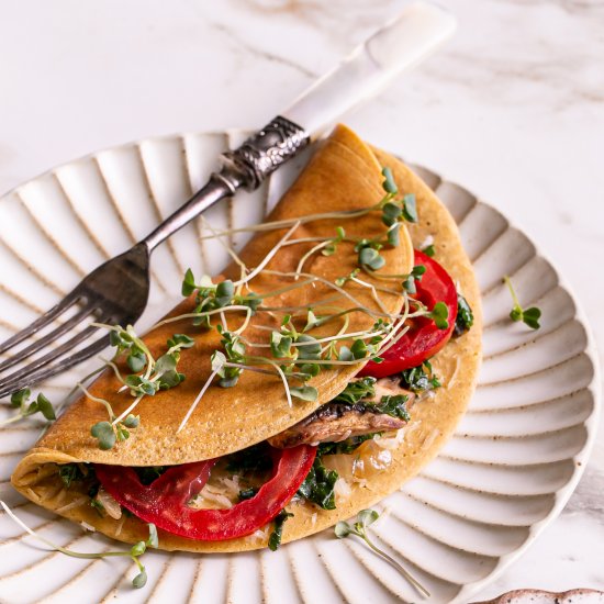 Vegan Gluten-Free Savory Pancakes