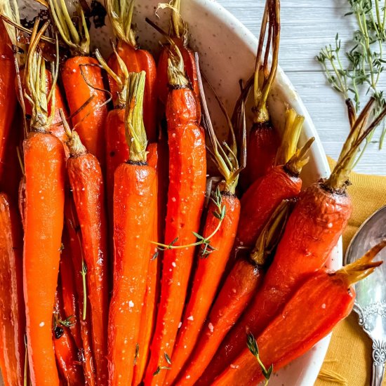 Brown Sugar & Honey Glazed Carrots