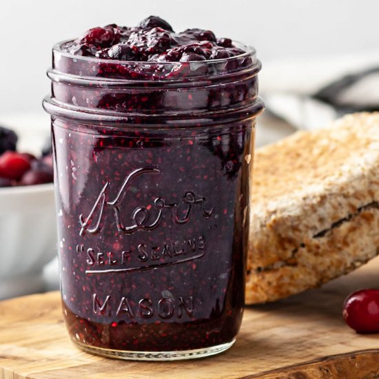 Easy Chia Seed Very Berry Jam