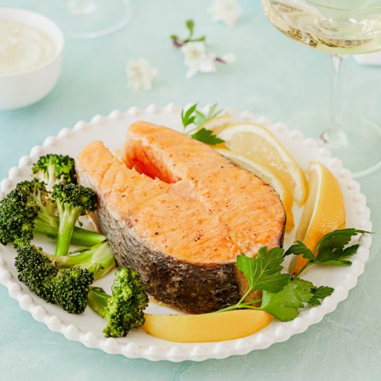 Roasted Salmon Steaks Recipe