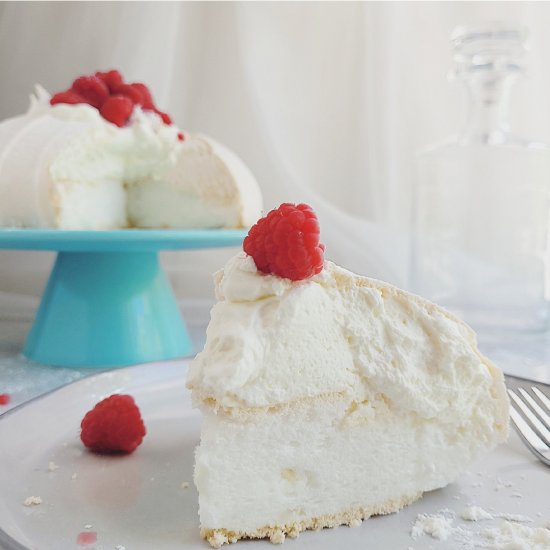 Pavlova with Raspberries