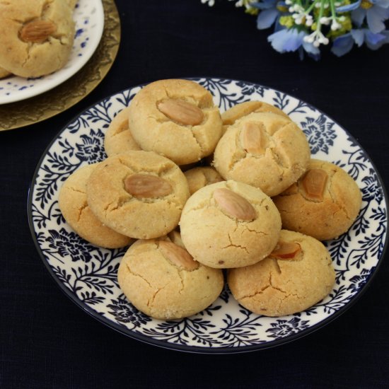 3 Flour Nankhatai Shortbread Cookie