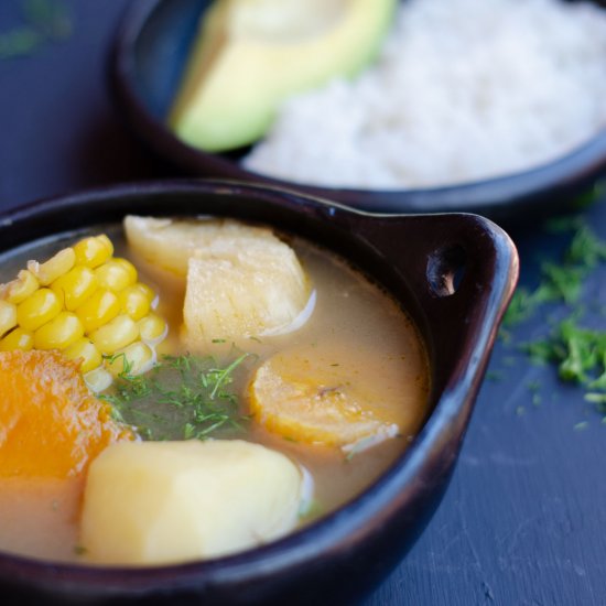 vegan colombian sancocho