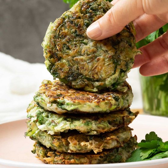 Vegan Mucver- Zucchini Fritters